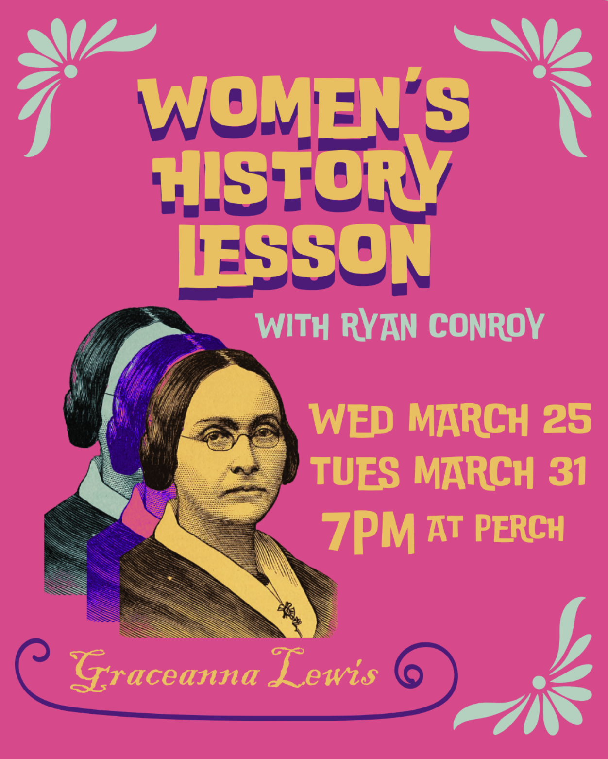 Women's History Lesson flyer